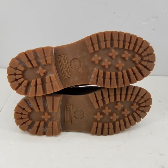 Timberland Jayne Boots Women's Waterproof Brown Teddy Fleece Fold Down Sz 9 - Picture 7 of 9